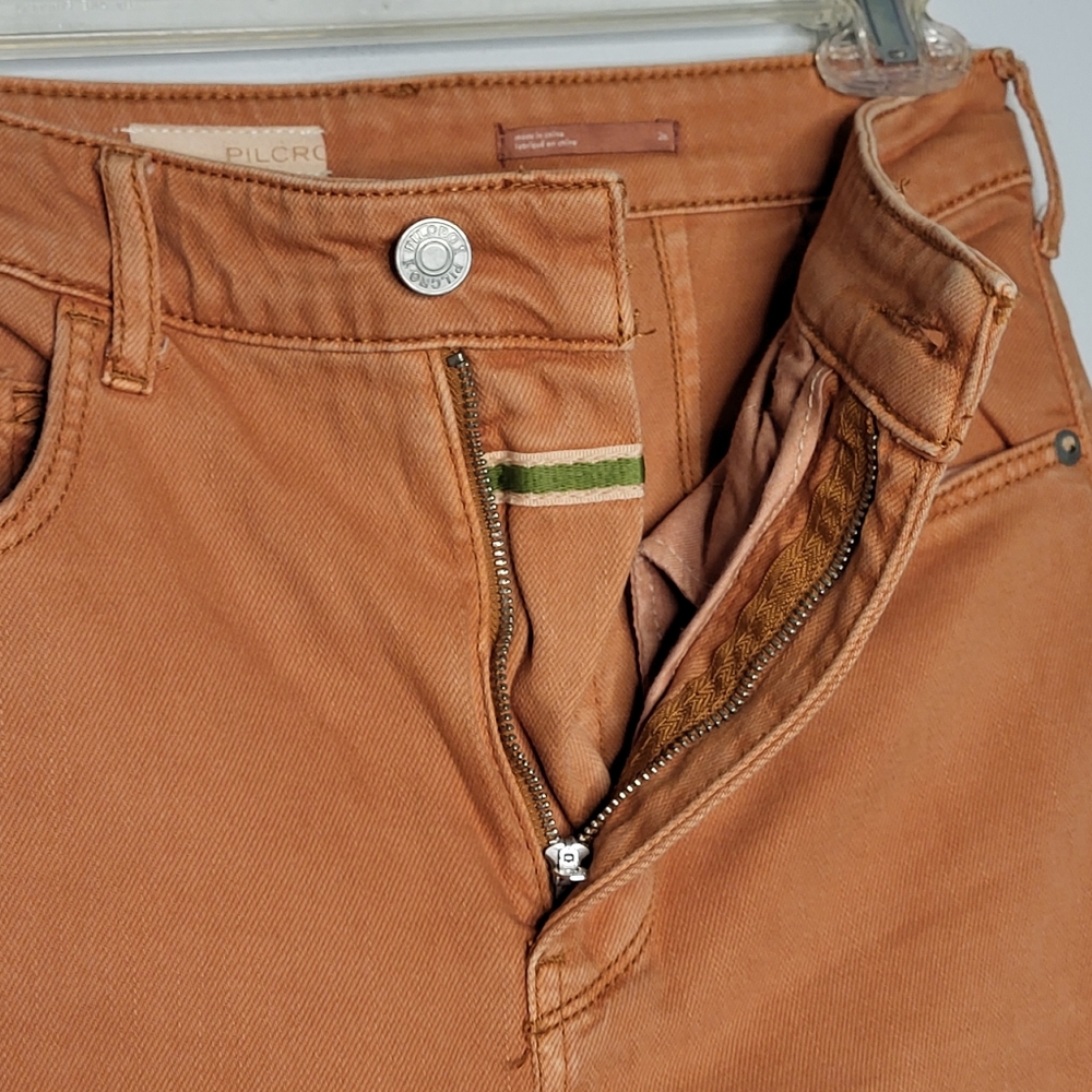 Pilcro Kenna Mid-Rise Barrel Jeans – Rust | 26 - Picture 5 of 13
